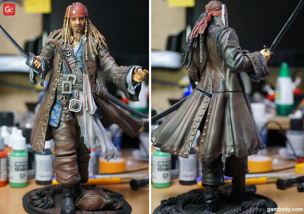Jack Sparrow 3D Print: Most Famous Pirate Figure for 3D Printing