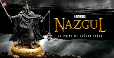 3D Print and Paint Nazgul, Witch-king of Angmar Figure: Tips by Tuğbay Yağcı