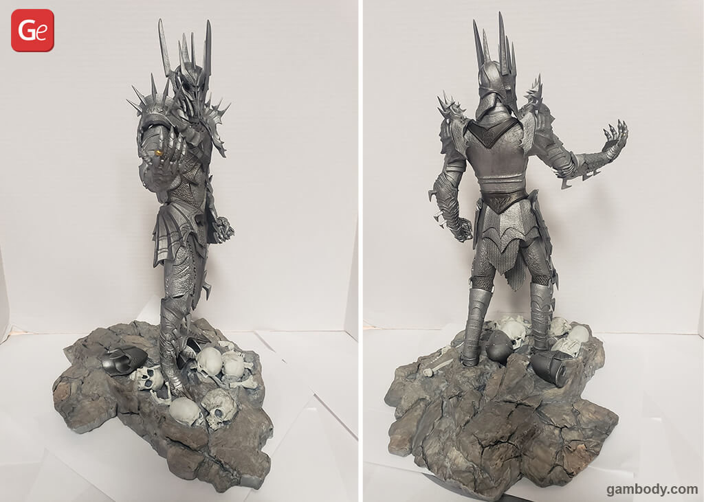 Sauron 3D printed Lord of the Rings model
