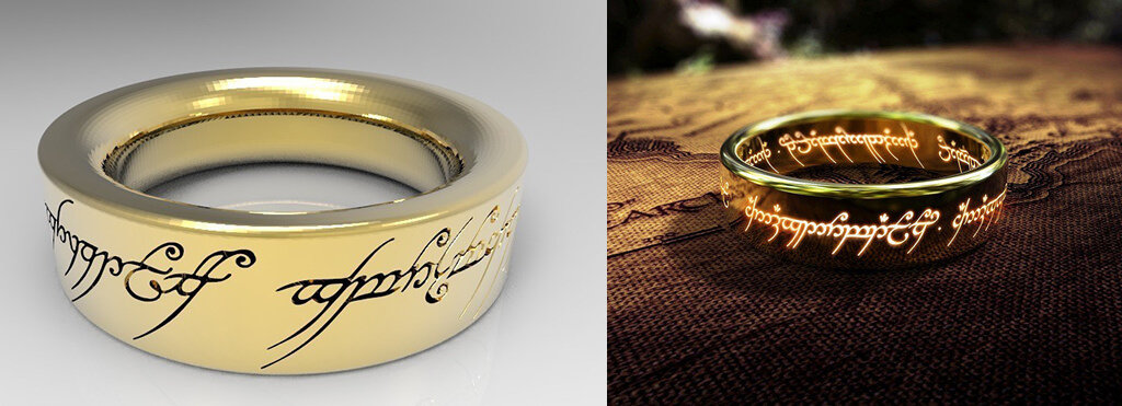 The One Ring 3D print