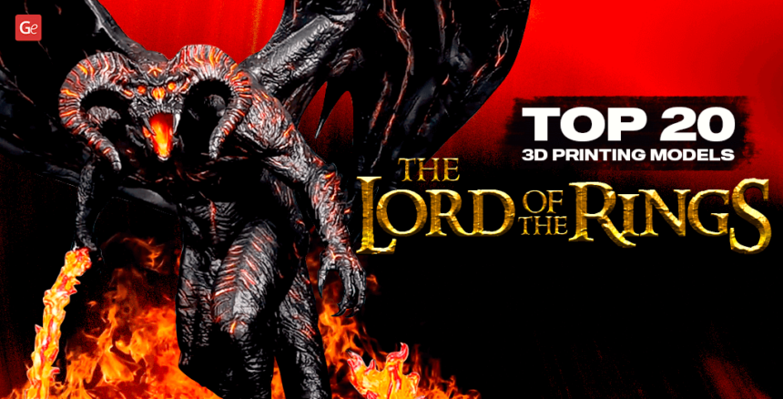 3D Printed Lord of the Rings Figures with STL Files