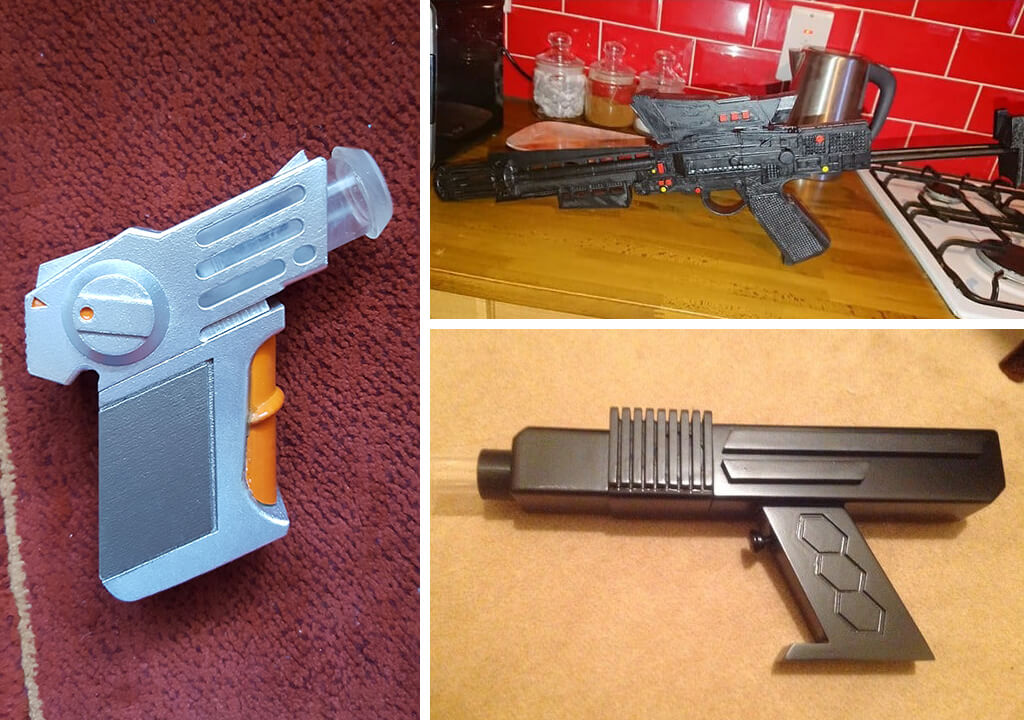 Battlestar Galactica pistols 3d print stl