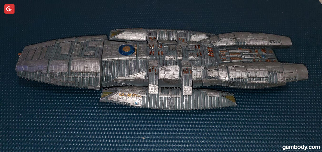 Galactica Battlestar ship model to 3D print