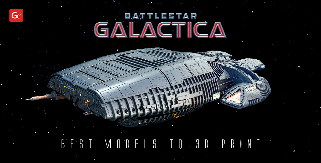 Battlestar Galactica spaceships and models 3D printer STL files
