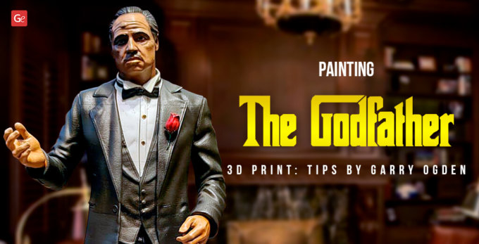 Painting 3D Printed Godfather Don Vito Corleone Figure: Interview with Garry Ogden