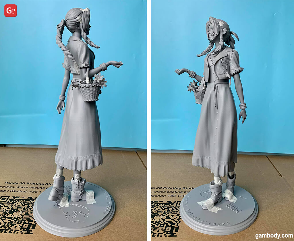 Aerith FFVII statue 3D printed