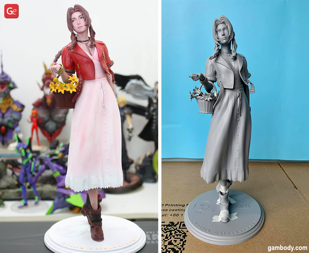 FFVII Aerith 3D printed figure