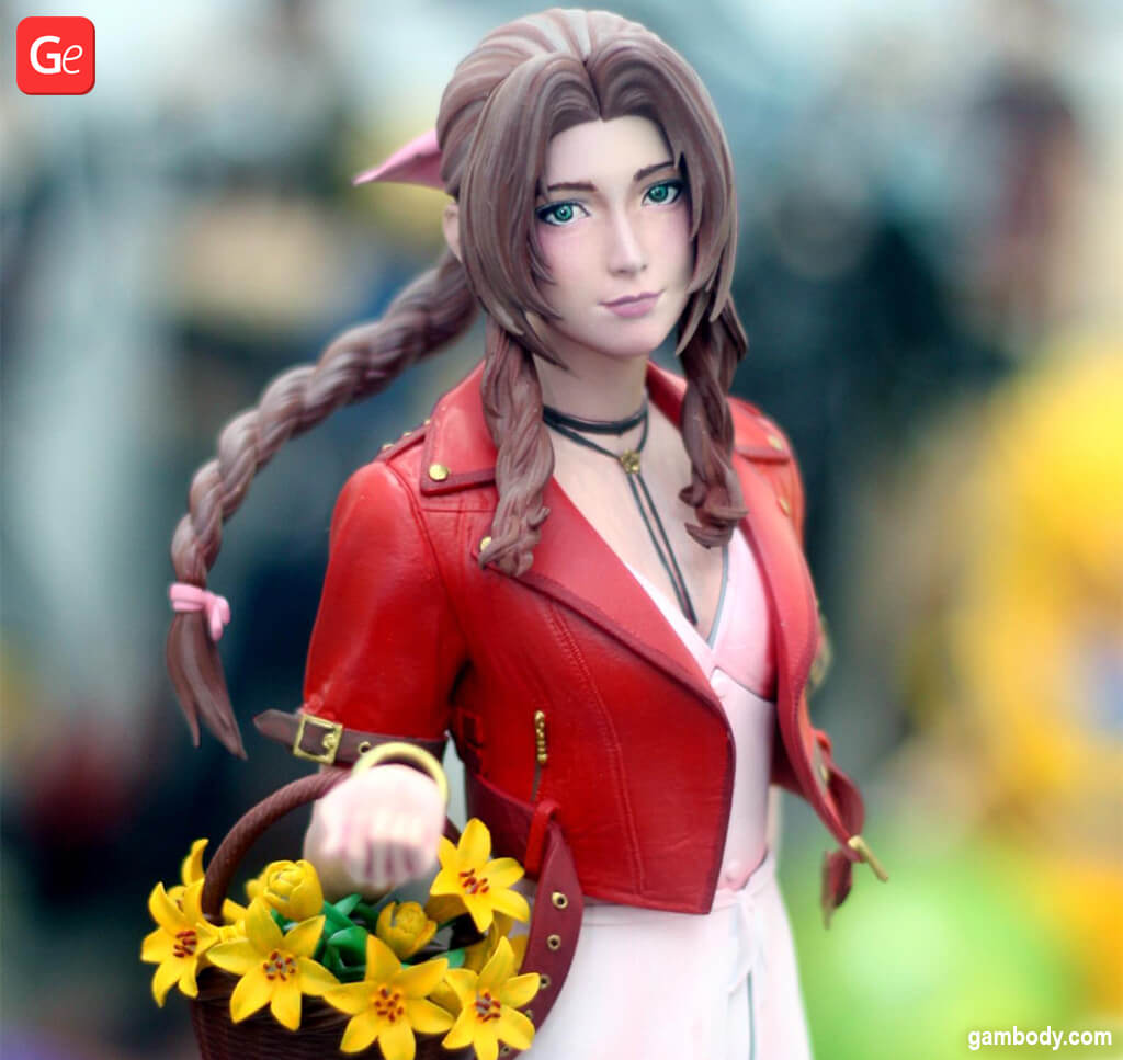 3D printed Aerith Final Fantasy 7