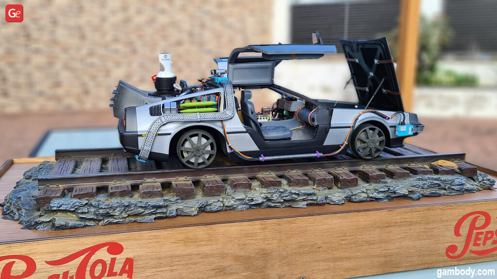 DeLorean 3D model 1/8 scale 3D print