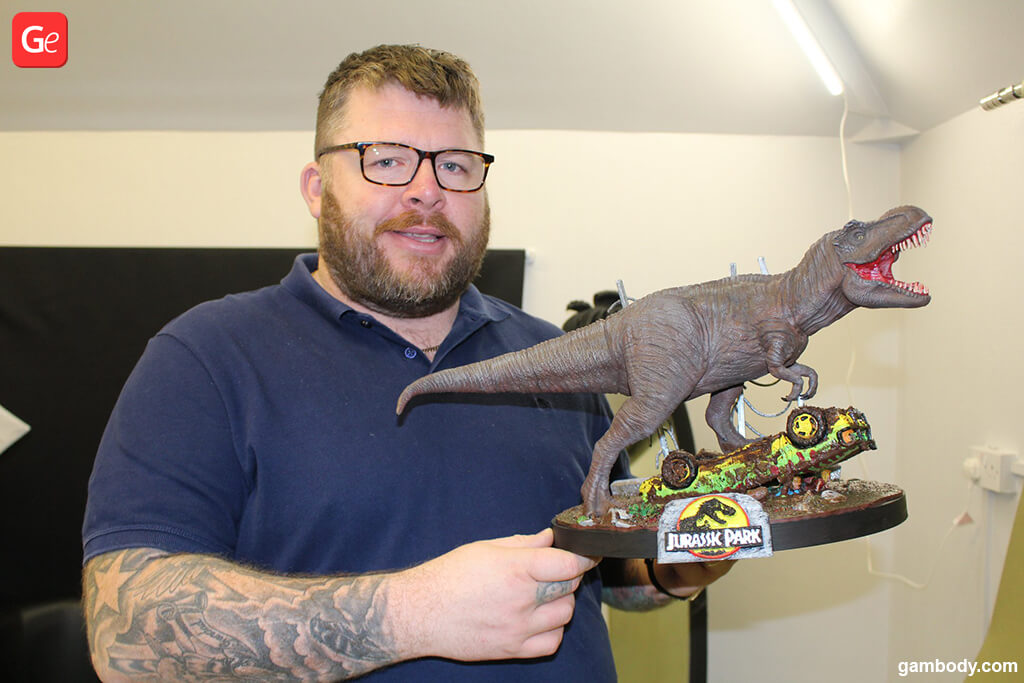 The Jurassic Park 3D printing figurines