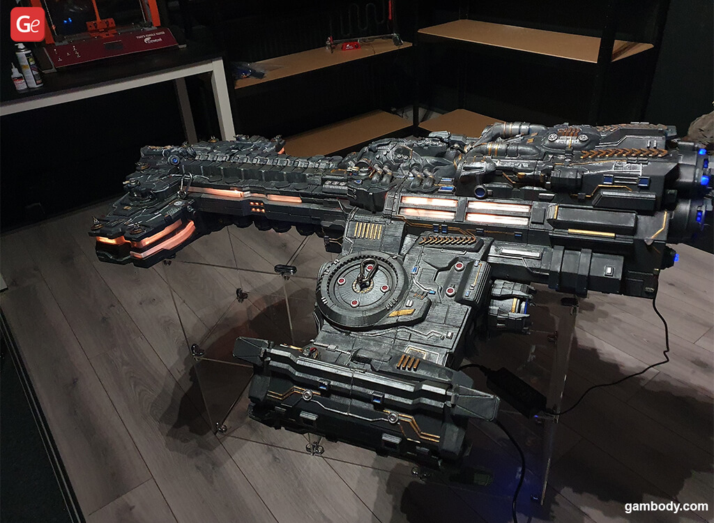 Terran Battlecruiser model learning 3D printing