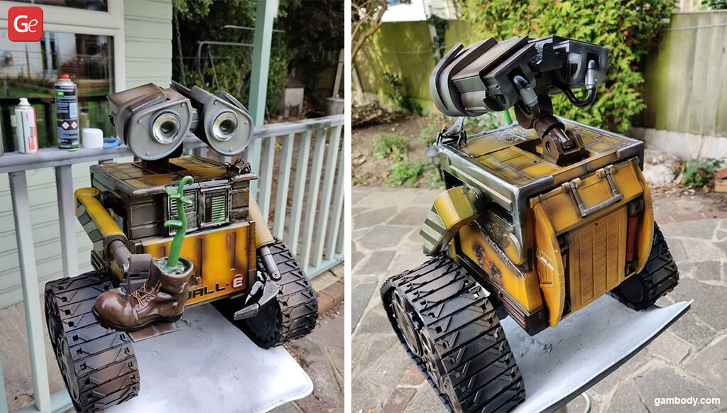 WALL-E robot how to start 3D printing