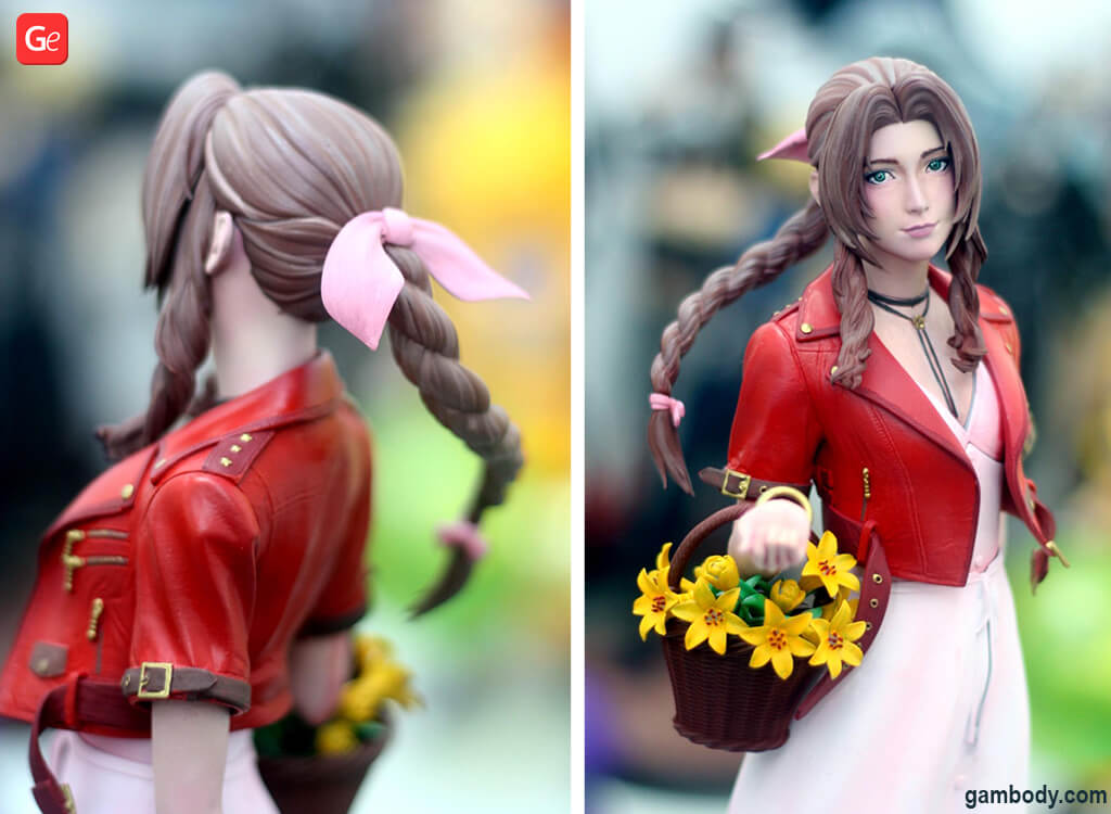 Aerith FF7 Remake figure 3D printed