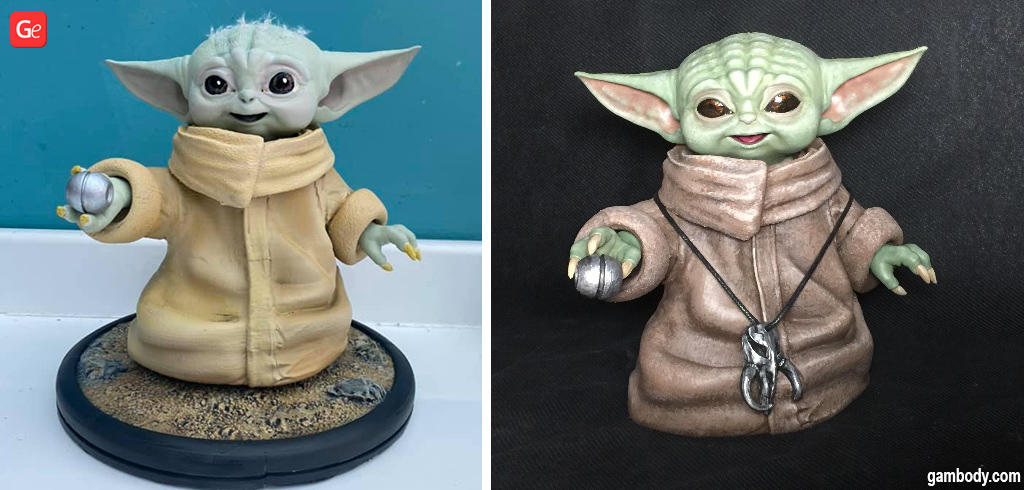 Baby Yoda figure super detailed Star Wars models