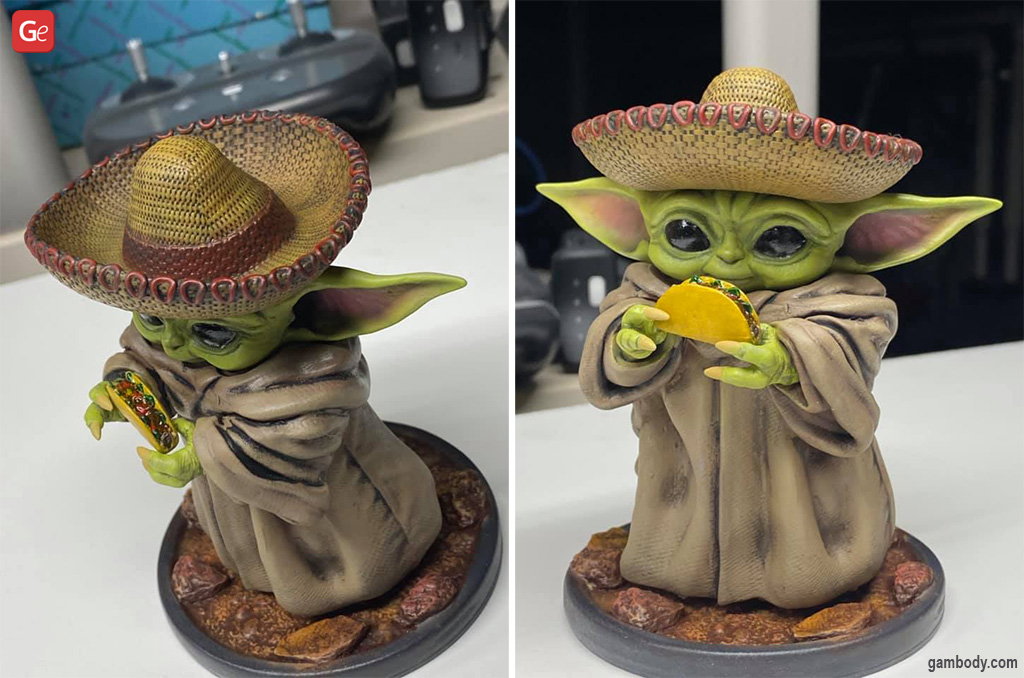 Baby Yoda figurine best Star Wars models to 3D print