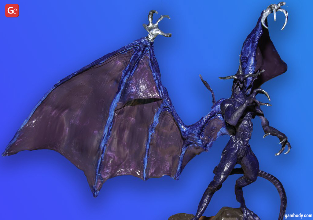 Bahamut Final Fantasy 3D printed dragon figure