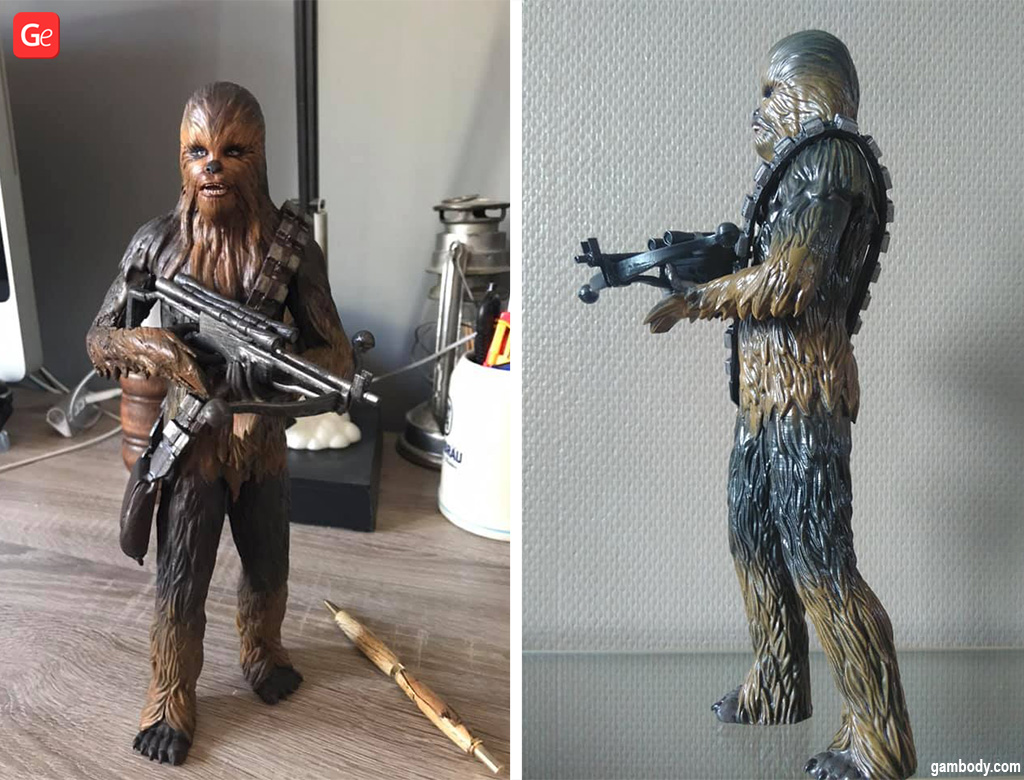 Chewbacca figure 3D model STL