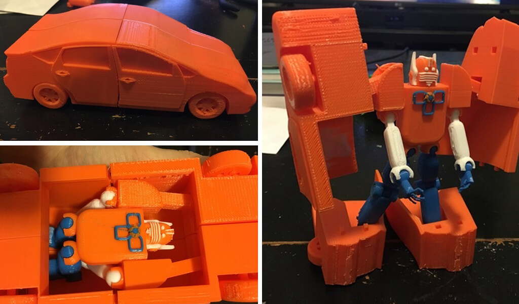 Printed Transformers With Models