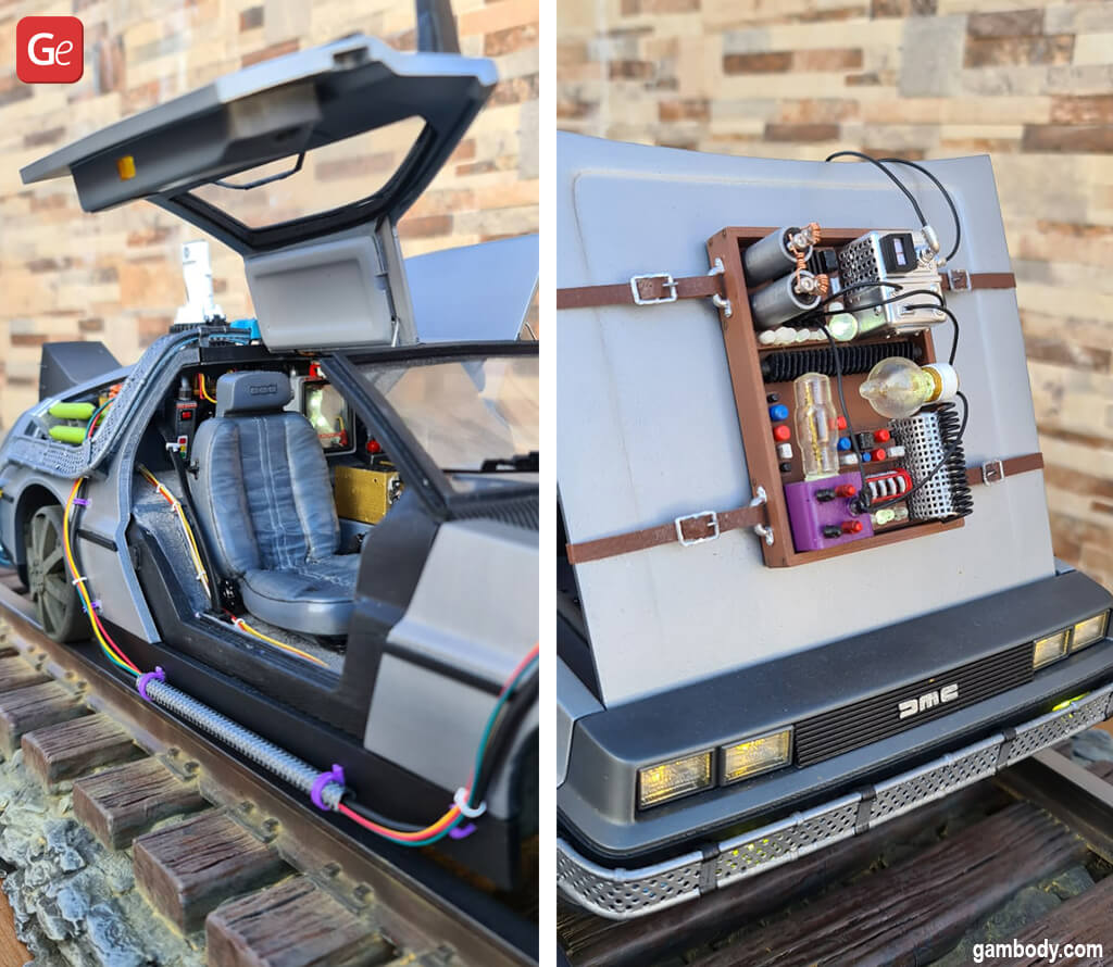 3D printed DeLorean 3D model