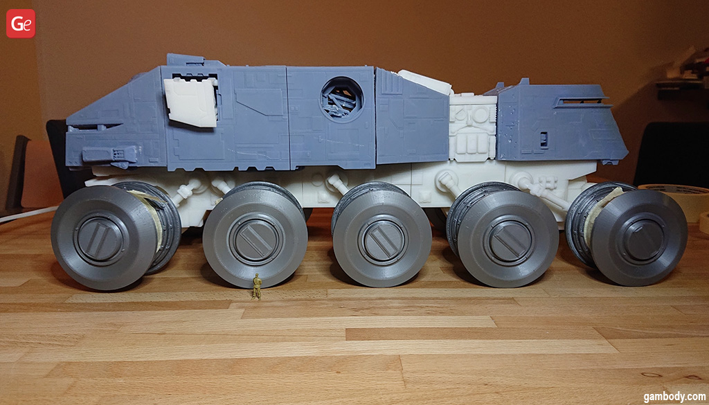 HAVw A6 Juggernaut Starr Wars tank model 3D print