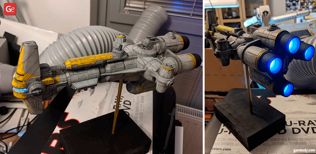 Hammerhead Corvette Star Wars ship designs to 3D print