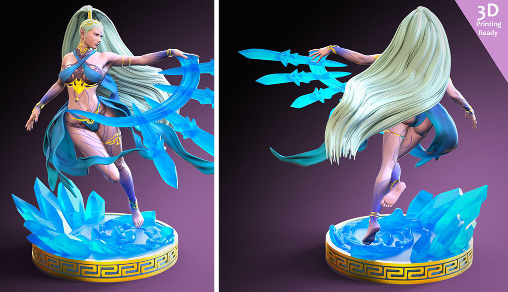 Shiva FF7 Remake figure for 3D printing