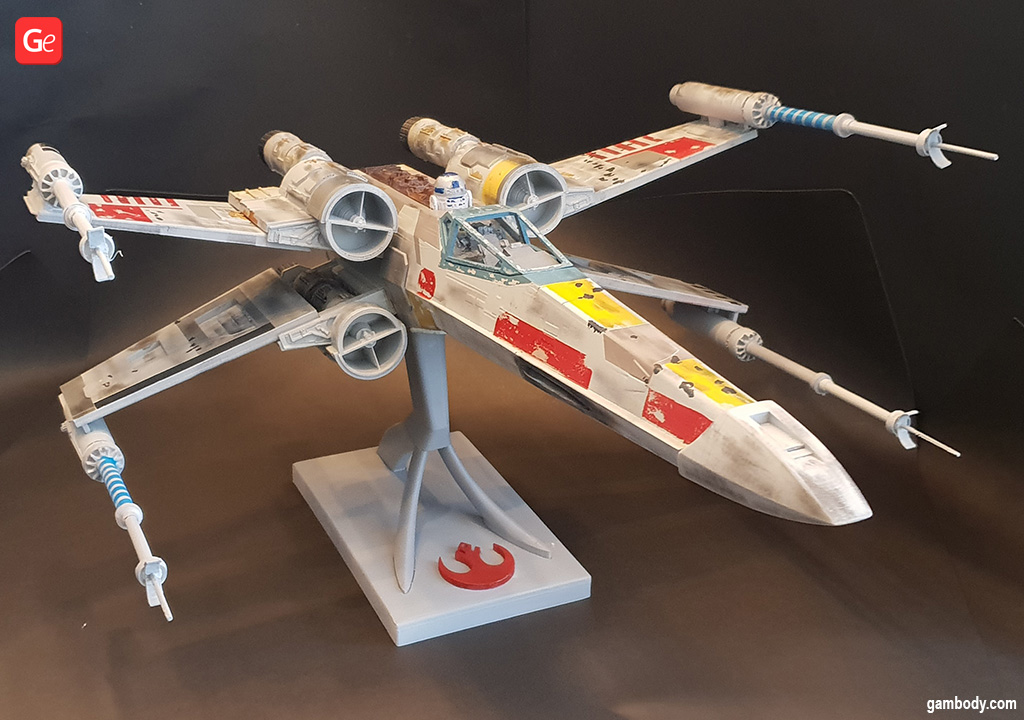 X-Wing Starfighter 3D printed Star Wars starship models 