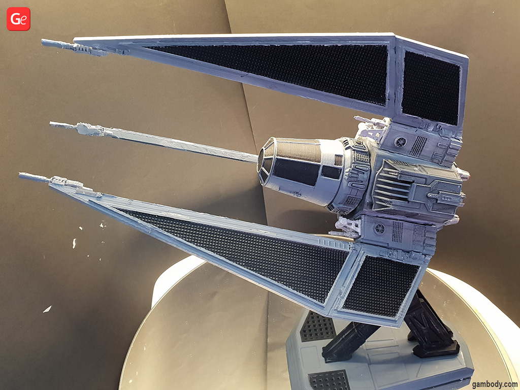 TIE Phantom 3D model STL images of Star Wars ships