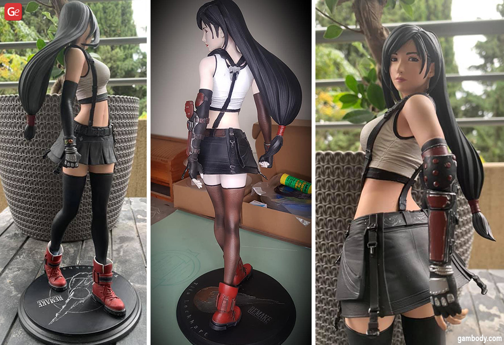 Tifa Lockhart figure 3D printed