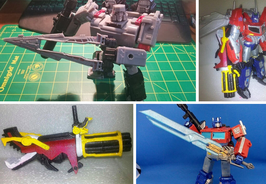 Transformers sword gun