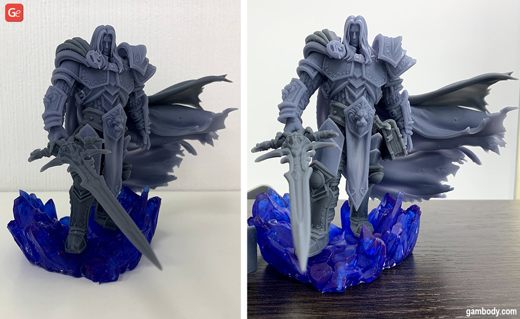 WoW Arthas figurine made on Creality Halot-One