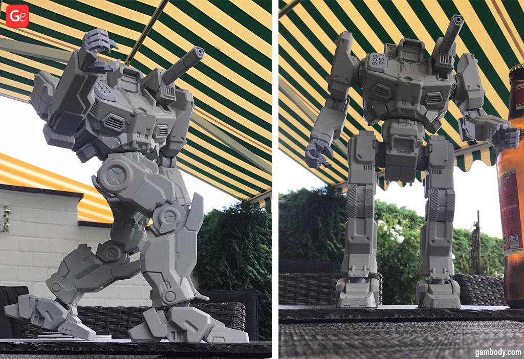 3D print BattleTech models Shadow Hawk