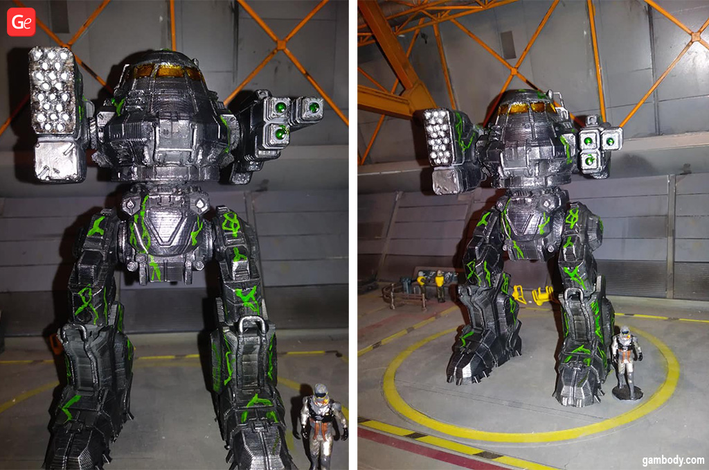 Large-scale BattleTech UrbanMech model