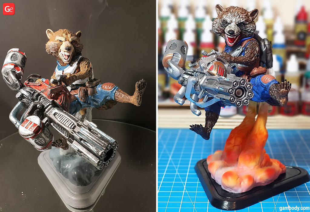 Rocket Raccoon Marvel 3D print