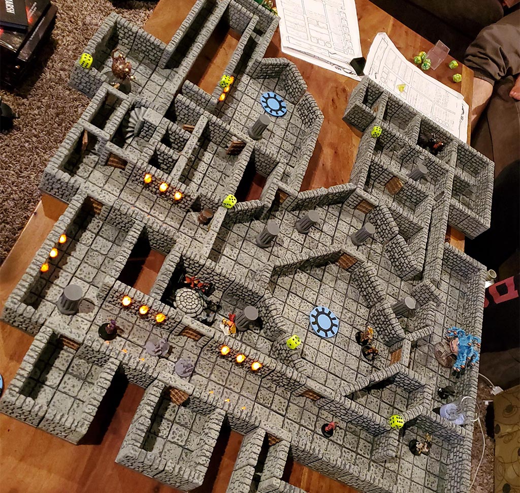 3D printed Dungeons and Dragons terrain