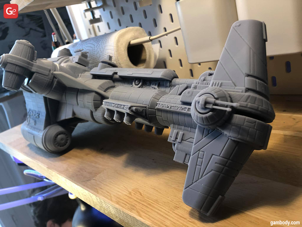 Hammerhead Corvette Star Wars ship cool 3D object