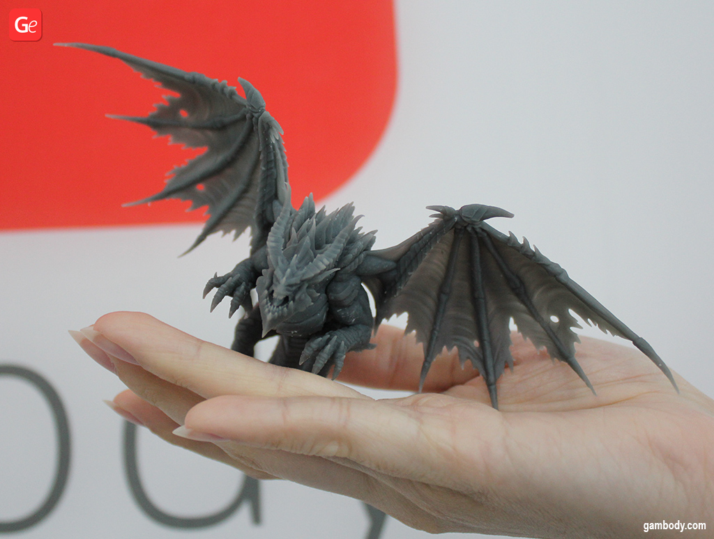 DnD dragon 3D printed