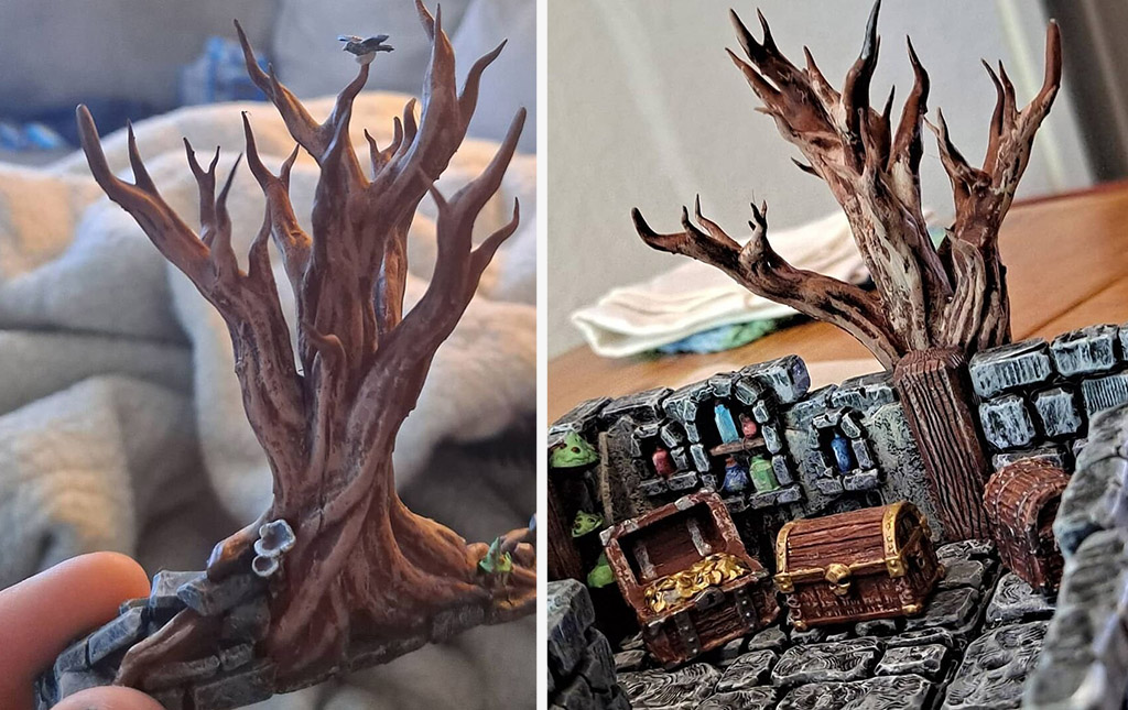 Dungeons and Dragons props 3D printed tree