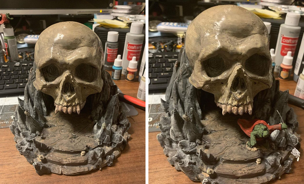 D&D world skull cave 3D print