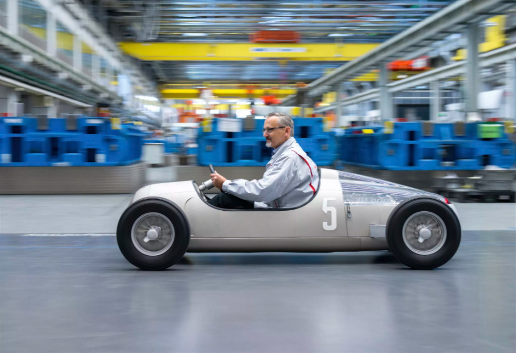 3D printed car 1938 Grand Prix Auto Union Type C