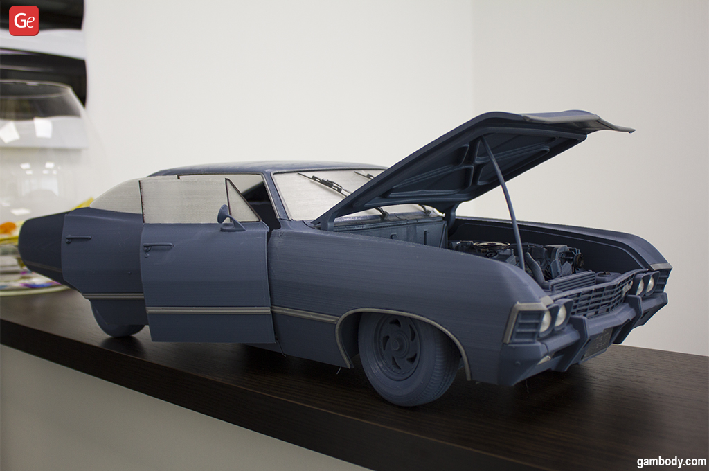 3D printed version of Chevrolet Impala Supernatural