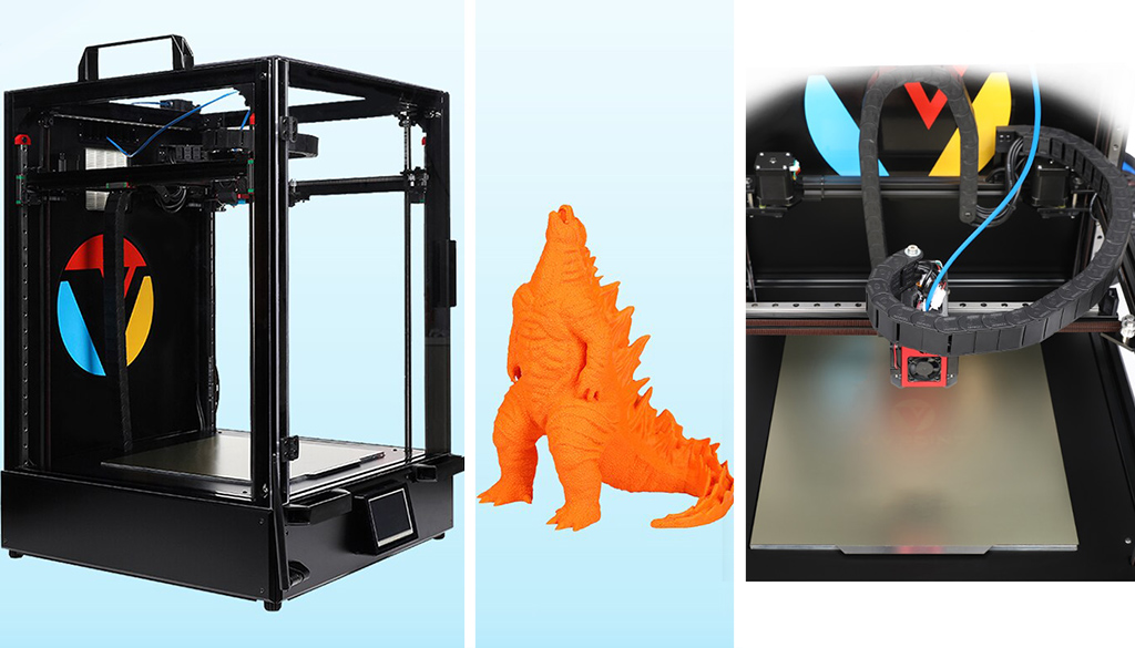 Large bed 3D printer Vivedino Troodon CoreXY