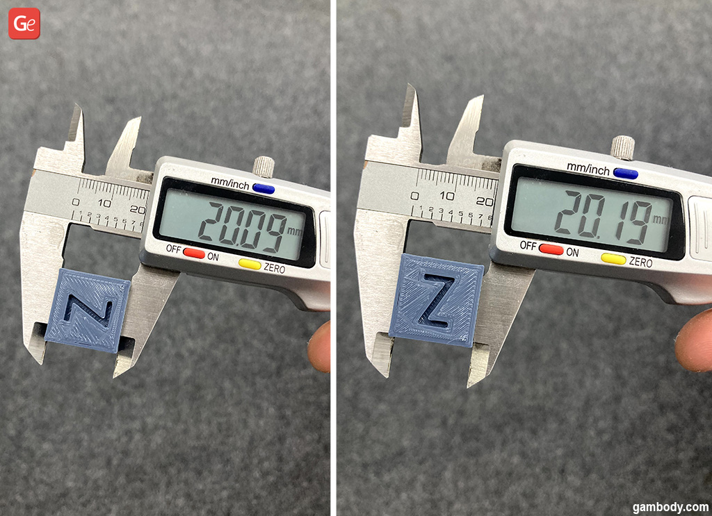 X- and Y-axis height calibration