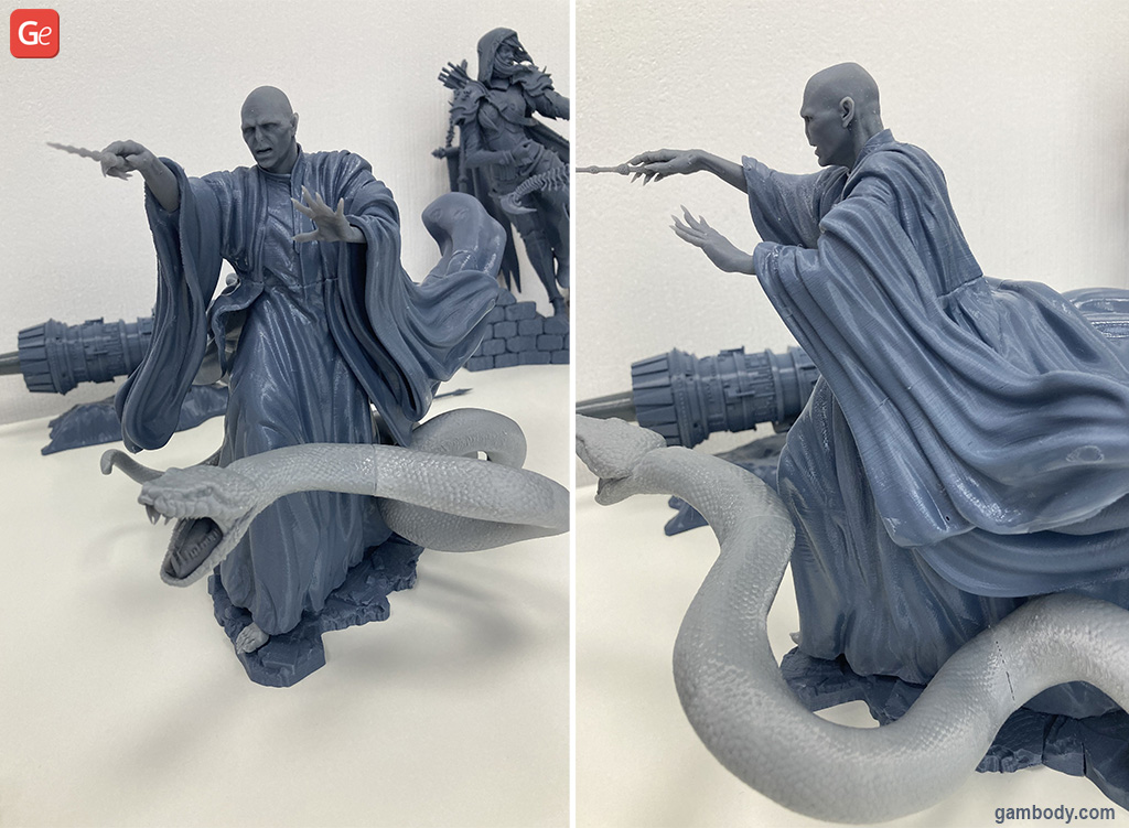 Lord Voldemort 3D print in PLA on Anycubic Vyper