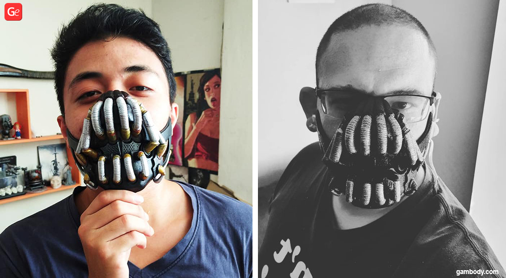 3D printable Bane mask