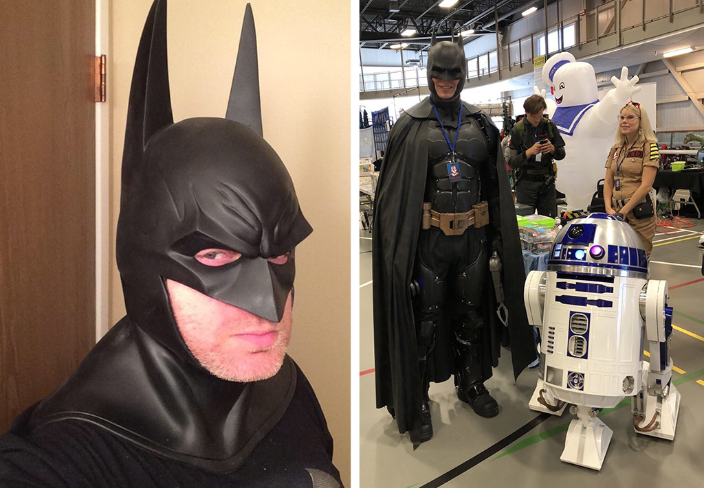 3D printed Batman Halloween costume