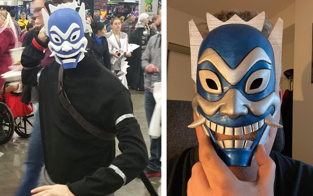 Blue Spirit mask for 3D printing