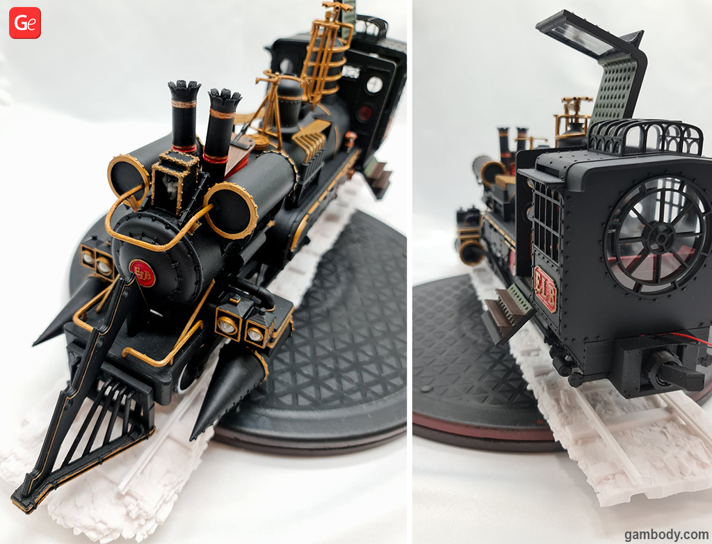 3D printed locomotive