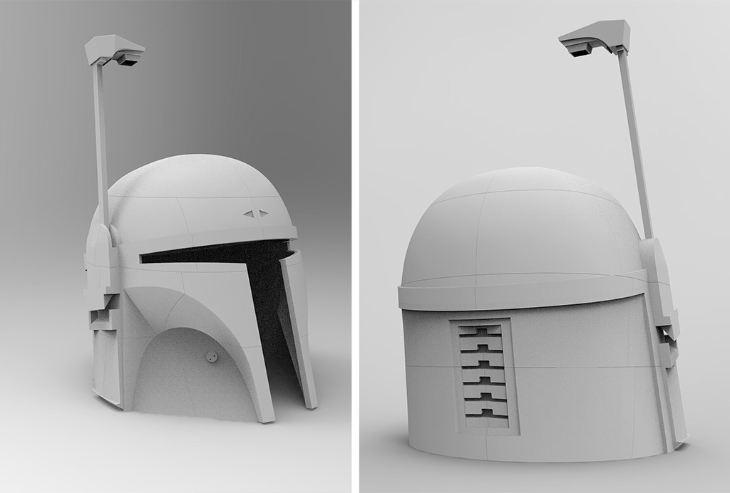 Boba Fett helmet 3D print files