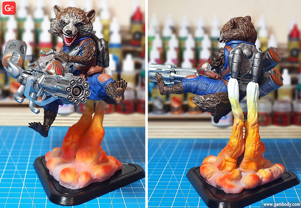 Rocket Raccoon 3D printable